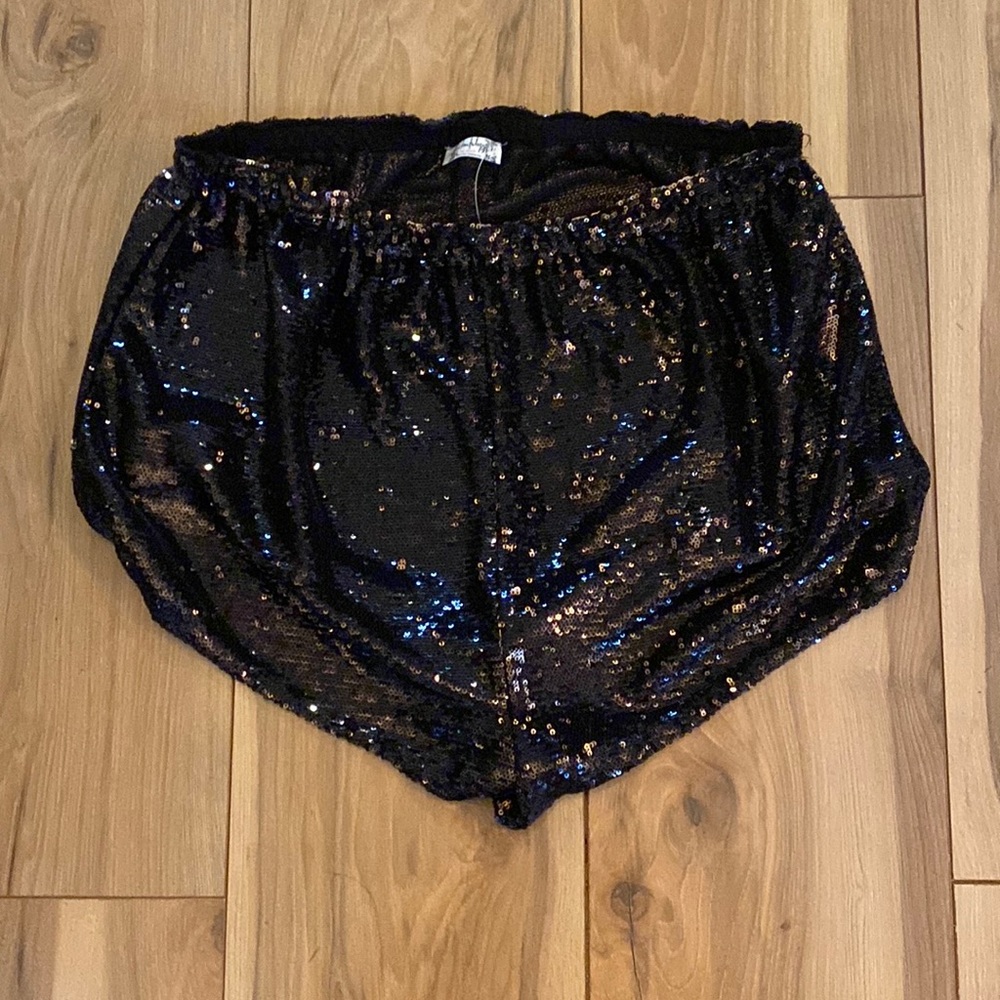 Free People Sequin Shorts